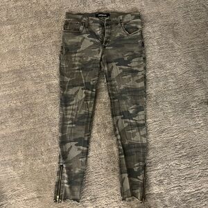 Express Camouflage Skinny Jeans